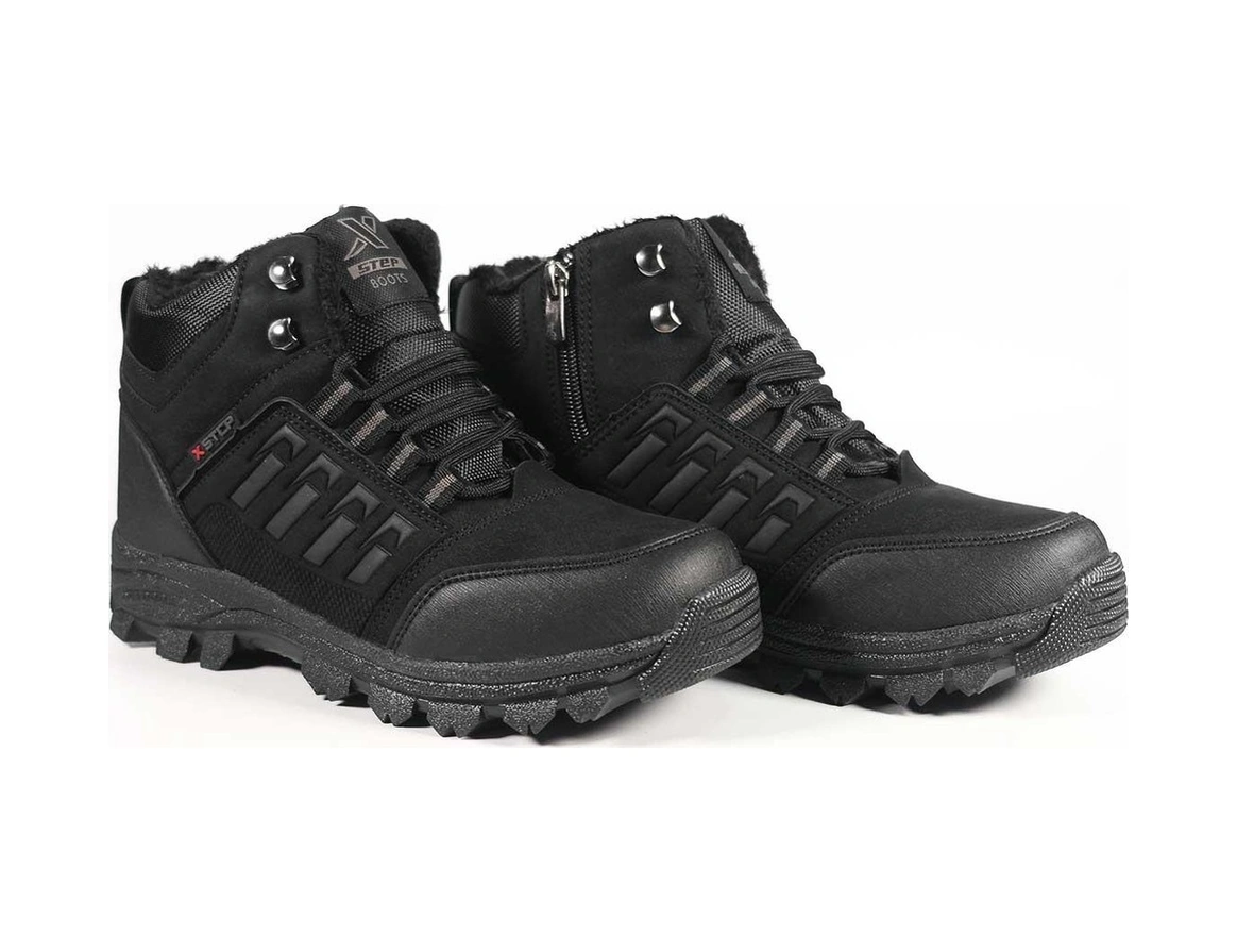 X-step Poliüretan Füme Erkek Suya Dayanıklı Outdoor Bot - Siyah - 38 Siyah