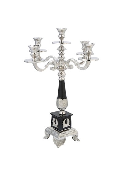 Vitale Royal Silver 5'li Şamdan 53 Cm Ak.ıu0428