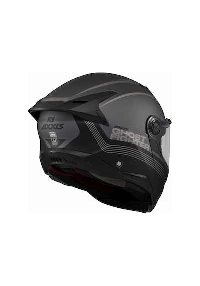 Axxis Ghostfighter Sv Bitone C12 Dark Grey Motosiklet Çene Açılır Kask Gri