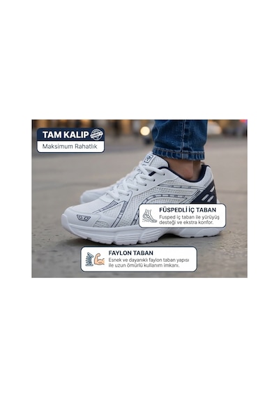 Fıero Mıen Unisex Kadın Erkek Çocuk Garson Boy Rahat Günlük Sneaker Spor Yürüyüş Ayakkabı Beyaz-lacivert Beyaz-lacivert Fıero Mıen Unisex Kadın Erkek Çocuk Garson Boy Rahat Günlük Sneaker Spor Yürüyüş Ayakkabı Beyaz-lacivert Beyaz-lacivert