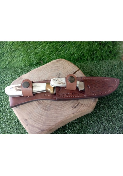 Tctknives El Yapımı Av Kamp Bıçak Kahverengi