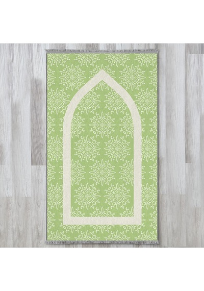 Evaşk Namazlık Dokuma Halı Kaymaz Muslumana Seccade80 x 130 YEŞİL EVAŞK608C66