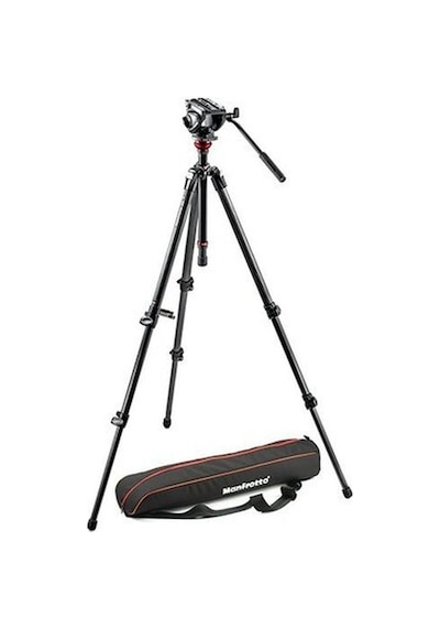 Manfrotto 500 Fluid Video Head & 755cx3 Cf Single Leg Tripod-79423
