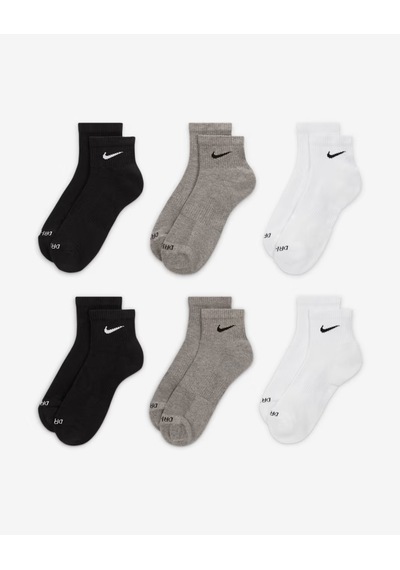 Nike Sx6899-965 Everyday Plus Destekli Bilek Antrenman Çorapları 6 Çift Karışık