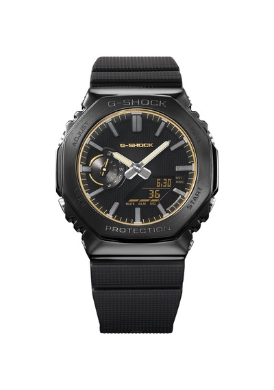G-shock Analog -dijital 2100 Series Luxe Black 44.4 Mm Quartz Saa Siyah