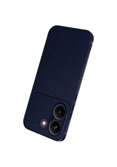 Bezos Poco X8 Pro Uyumlu Auto Focus Karbon Kapak - Lacivert Dmc