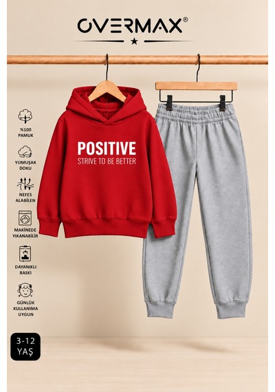 Overmax Positive Baskılı Çocuk Kapüşonlu Eşofman Takımı 3-12 Yaş Kırmızı Üst-gri Alt - 921413254 Kırmızı Üst-gri Alt Overmax Positive Baskılı Çocuk Kapüşonlu Eşofman Takımı 3-12 Yaş Kırmızı Üst-gri Alt - 921413254 Kırmızı Üst-gri Alt