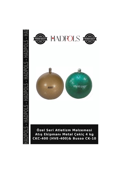 Özel Seri Atletizm Malzemesi Atış Ekipmanı Metal Çekiç 4 Kg Ckc-400 Hve-400 & Busso Ck-10