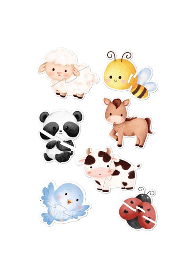Baby Puzzle Hayvanlar Mert Bebek
