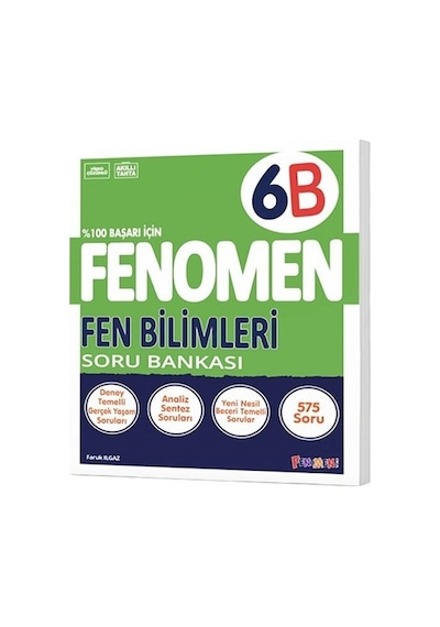 Fenomen Okul 2025 6. Sınıf Fen Bilimleri B Serisi Soru Bankası