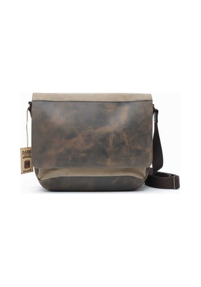 Dark Cotton Boıse Computer Bag Omuz Çantası Kahverengi