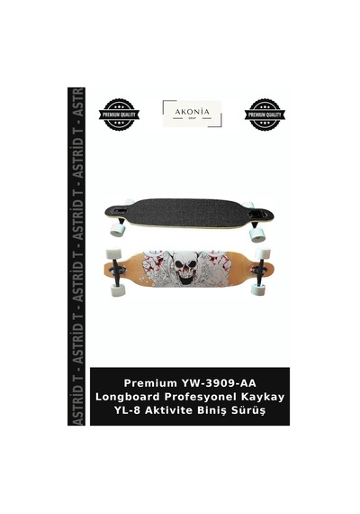Premium Yw-3909-aa Longboard Profesyonel Kaykay Yl-8 Aktivite Biniş Sürüş Çok Renkli