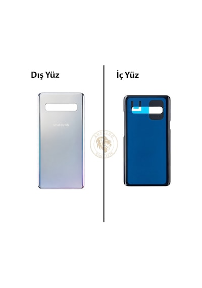 Samsung Galaxy S10 5g Gümüş Renk Arka Kapak Arka Cam Batarya Kapağı Pil Kapağı Lazer Kesim Back Cover Galaxy S10 5g Uyumlu
