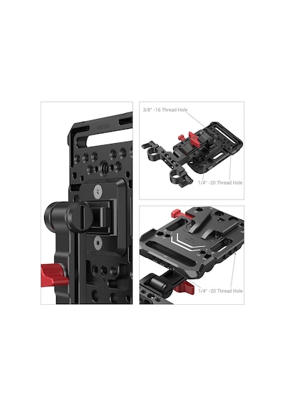 Smallrig 2991 V Montajlı Ayarlanabilir Kollu Pil Plakası