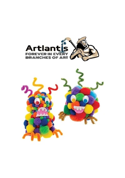 Ponpon 30 Mm 50 Li 1 Paket Karışık Renk Pon Pon 30 Mm Pompom 3 Cm Elişi Etkinliği Anasınıfı Kreş Okul Öncesi P