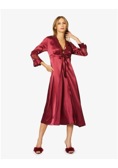 Pierre Cardin Kadın Altılı Saten Çeyiz Seti 6025 - Bordo