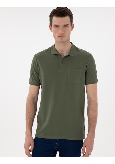 Pierre Cardin Erkek Haki Tişört Basic 50306552-vr027 Haki