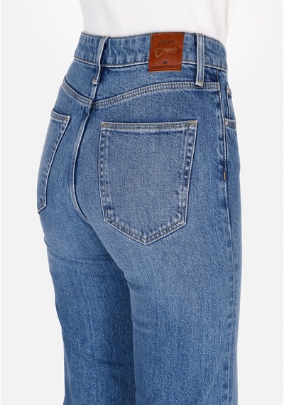 Colins Regular Fit Yüksel Bel Geniş Paça Kadın İndigo Jean Pantolon Cl1074394 Q1.v1 Dn44204 Denim