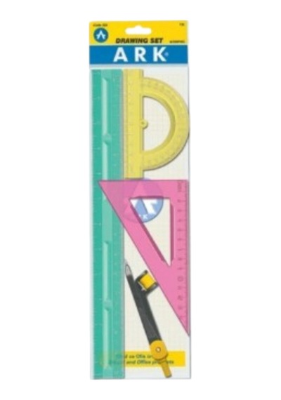 Kırılmaz Çizim Set Flexible Drawing Set 4 Parça Kırmızı