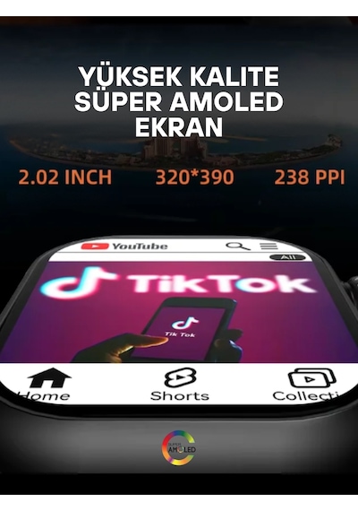 Wearfitpro Hw S10 Call Btk Sim Kartlı Kameralı Yapay Zeka Android Amoled Ekran Akıllı Saat
