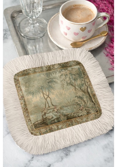 Avangart Elegan Saçaklı Sunum Peçetesi-sanatsal Doğa Klasik Vintage Yeşil Bej Bardak Altlığı Mendil Yağmur Gül Pembesi Avangart Elegan Saçaklı Sunum Peçetesi-sanatsal Doğa Klasik Vintage Yeşil Bej Bardak Altlığı Mendil Yağmur Gül Pembesi