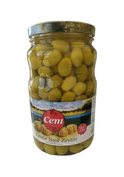 Cem Yeşil Kırma Zeytin 1700cc Cam Kvnz
