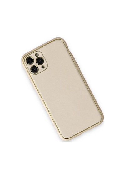 Newface - 162 - İphone 11 Pro Max Kılıf Coco Deri Silikon Kapak - Edntrend - - Beyaz