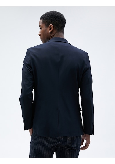 Koton Blazer Ceket Düğme Detaylı Dar Kesim Lacivert 3sam50024hw 3SAM50024HW704 Lacivert Koton Blazer Ceket Düğme Detaylı Dar Kesim Lacivert 3sam50024hw 3SAM50024HW704 Lacivert