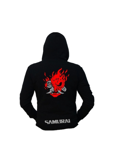 Startmore Cyberpunk Unisex Kapüşönlu Hoodie Siyah