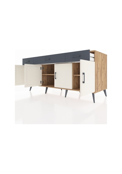 Kronos Konsol 3 Raflı 3 Çekmeceli 4 Kapaklı 176x59x83 Çam-aytaşı/antrasit Aytaşı/antrasit Kronos Konsol 3 Raflı 3 Çekmeceli 4 Kapaklı 176x59x83 Çam-aytaşı/antrasit Aytaşı/antrasit