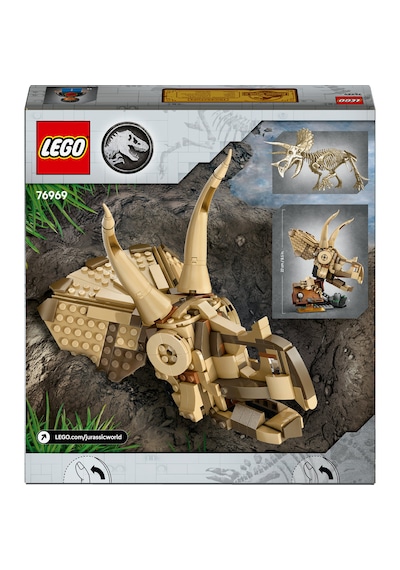 LEGO® Jurassic World Dinozor Fosilleri: Triceratops Kafatası 76969 -9 Yaş ve Üzeri Çocuklar için Yaratıcı Oyuncak Dinozor Yapım Seti(468P)