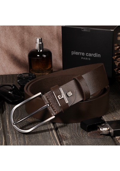 Pierre Cardin Siyah Deri Erkek Kemer En 4cm Pc-mdl Kahverengi