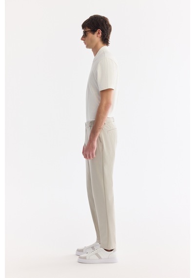 Avva Erkek Taş Yanı Lastikli Kırışmaz Teknik Kumaş Slim Fit Chino Pantolon A61y3077
