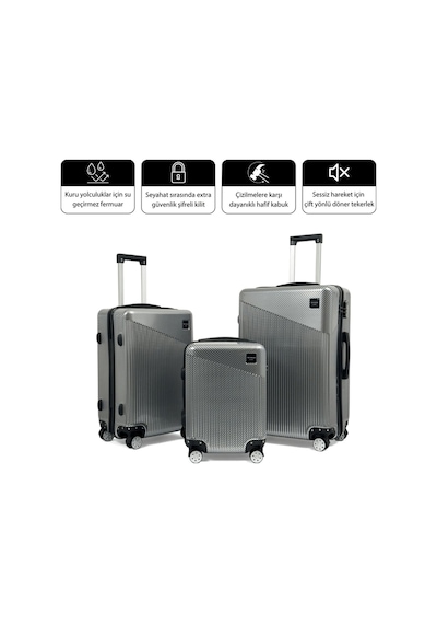 Reymond Luggage PC Venüs Aurora Serisi Valiz, Gold - Orta Boy Altın