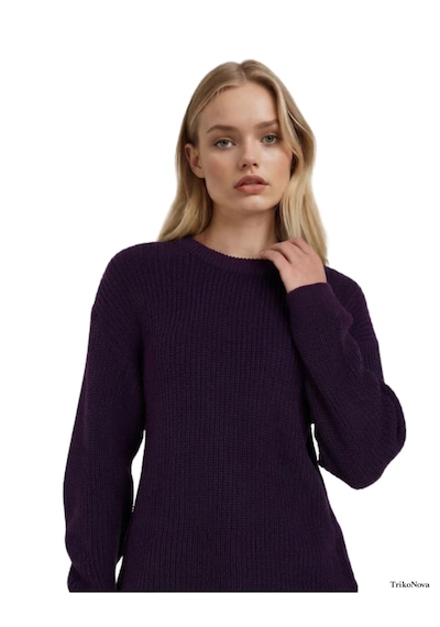 Trikonova Oversize Triko Kazak Mor
