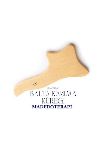 1sen Art & Beauty Maderoterapi Kazıma Küreği Balta Ahşap Masaj Aleti