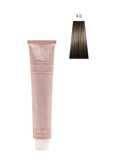 Nook Virgin Color Profesyonel Saç Boyası 100ml-doğal Kestane / Klasik Doğal Kahve 4.0-natural Kahve