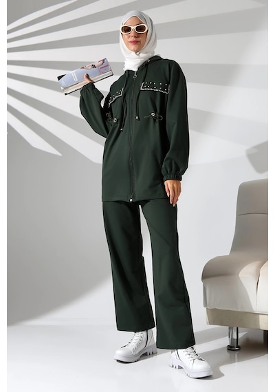 Mihran Butik Kadın Mevsimlik Penye Alt Üst Spor Ve Rahat Haki Ikili Tunik Pantolon Şık Tesettür Takım Haki Mihran Butik Kadın Mevsimlik Penye Alt Üst Spor Ve Rahat Haki Ikili Tunik Pantolon Şık Tesettür Takım Haki