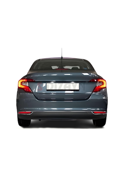S-dizayn Fiat Egea Sd Krom Arka Tampon Difüzör Çıtası 3 Prç. 2015 Üzeri