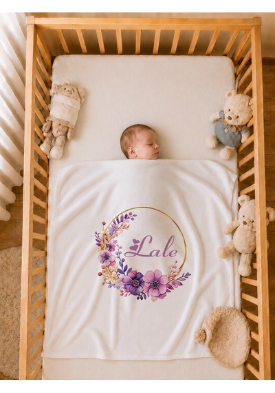 Pia Baby Kız Bebek 4 Parça Tulum Seti %100 Pamuk İsim Baskılı Kişiye Özel Hastane Çıkışı Battaniyeli 1076bt3x Ekru