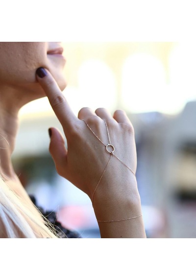 Içi Boş Yuvarlak Şahmeran N11.158 Rose Gold