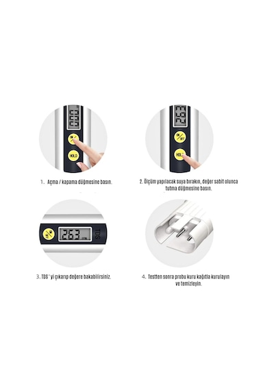 Evora Yeni Model TDS Metre Su Ölçüm Cihazı