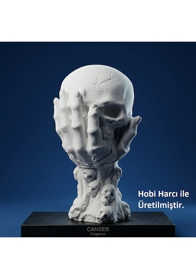 9cm Kuru Kafa Figürü 9cm Boyutunda Biblo - Rock - Gotik Tarzı - Chopper Tarzı - Harley Tarzı 47829558
