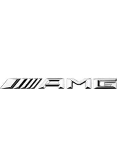 Mercedes Uyumlu Yazı Amg Üçgen Tip Konsol Cockpit - Krom