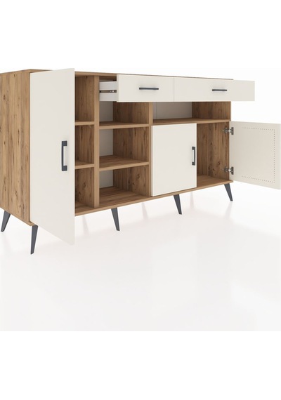 Hyperion Konsol 5 Raflı 2 Çekmeceli 3 Kapaklı 176x44x99 Çam-aytaş Çam-aytaşı Hyperion Konsol 5 Raflı 2 Çekmeceli 3 Kapaklı 176x44x99 Çam-aytaş Çam-aytaşı