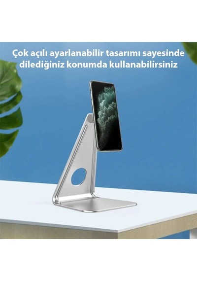 Ally Metal Masa Üstü Standlı Mıknatıslı Tablet Telefon Tutucu- 5775