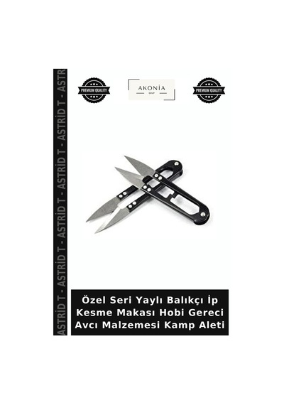 Özel Seri Yaylı Balıkçı İp Kesme Makası Hobi Gereci Avcı Malzemesi Kamp Aleti