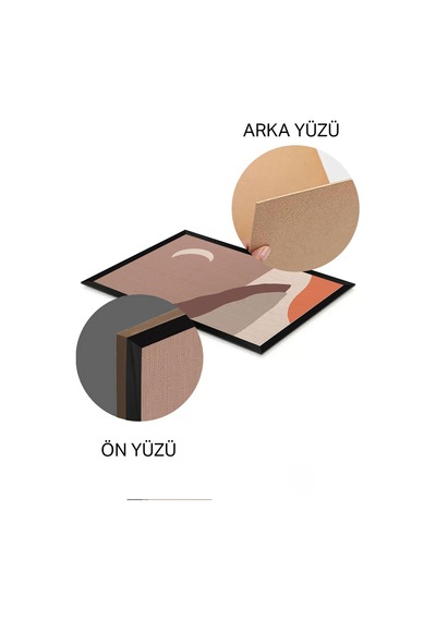 Tek Parça Ahşap Çerçeve Görünümlü Pantene Renk Serisi Mdf Tablo 33x48 Cm - Model 10 - Ersypantene2025model10