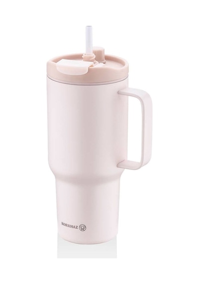 Korkmaz A5577-1 Freedom 1 Litre Pudra Pembe Pipetli Bardak Termos Pembe