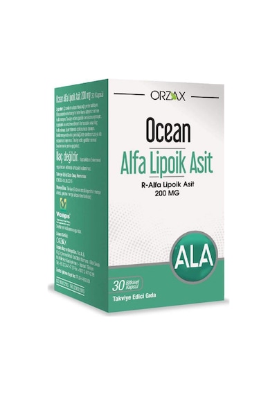 Ocean Lipoik Asit 30 Bitkisel Kapsül Sku: Smg8690010408686